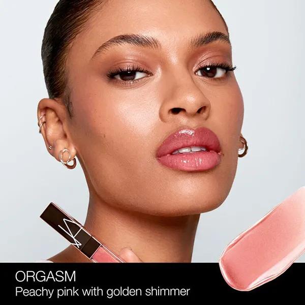 Son Dưỡng Nars Afterglow Lip Shine Gloss Lipstick 777 Orgasm Màu Hồng Đào
