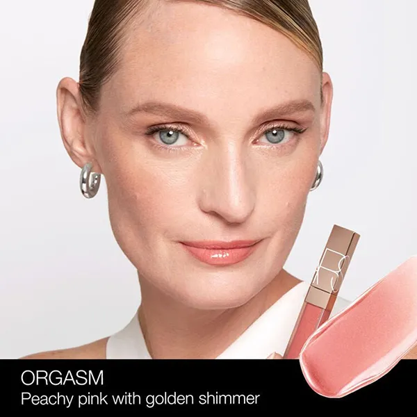 Son Dưỡng Nars Afterglow Lip Shine Gloss Lipstick 777 Orgasm Màu Hồng Đào