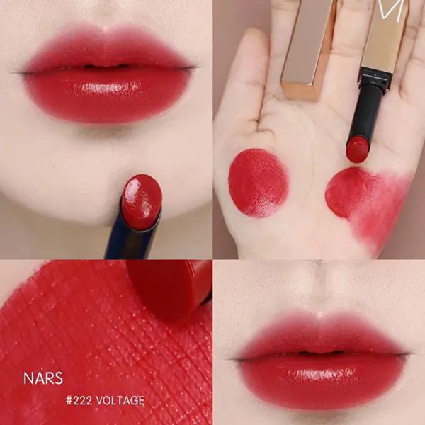 Son Dưỡng Nars Afterglow Sensual Shine Lipstick 222 Voltage Màu Đỏ Tươi