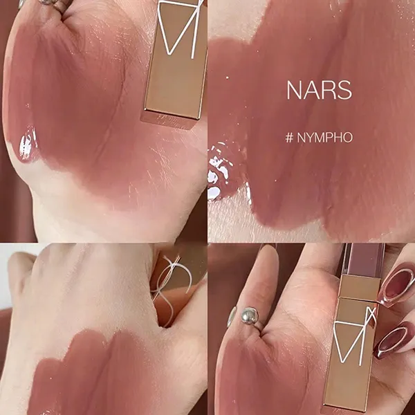 Son Dưỡng Nars Afterglow Lip Shine Gloss Lipstick 275 Nympho Màu Nâu Lạnh - Son Môi - Vua Hàng Hiệu