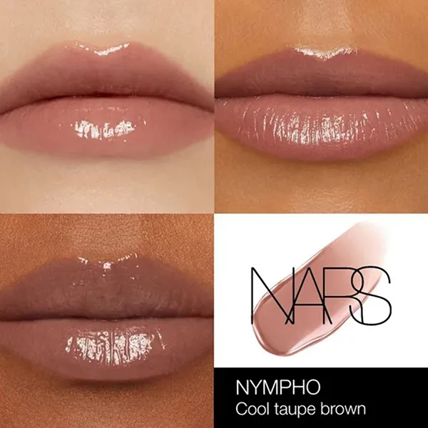 Son Dưỡng Nars Afterglow Lip Shine Gloss Lipstick 275 Nympho Màu Nâu Lạnh - Son Môi - Vua Hàng Hiệu