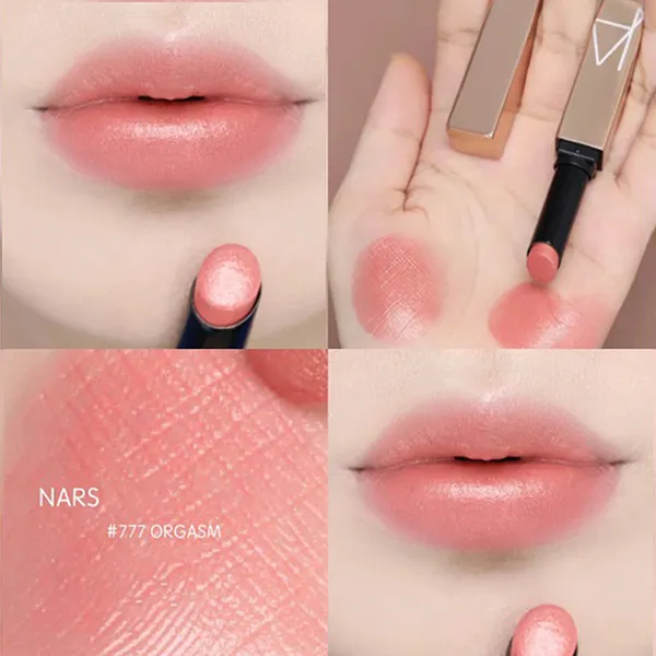 Son Dưỡng Nars Afterglow Sensual Shine Lipstick Màu 777 Orgasm Hồng Cam Đào Nhẹ Nhàng