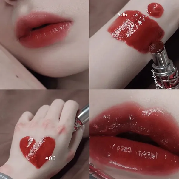 Son Dưỡng YSL Yves Saint Laurent Rouge Volupte Candy Glaze 06 Burgundy Màu Đỏ Burgundy - Son Môi - Vua Hàng Hiệu