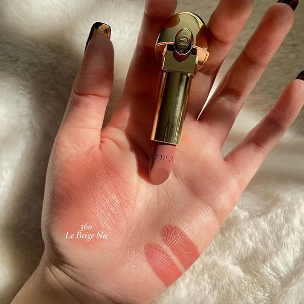 Son Guerlain Rouge G Velvet 360 Le Beige Nu Màu Hồng Cam Đất - Son Môi - Vua Hàng Hiệu