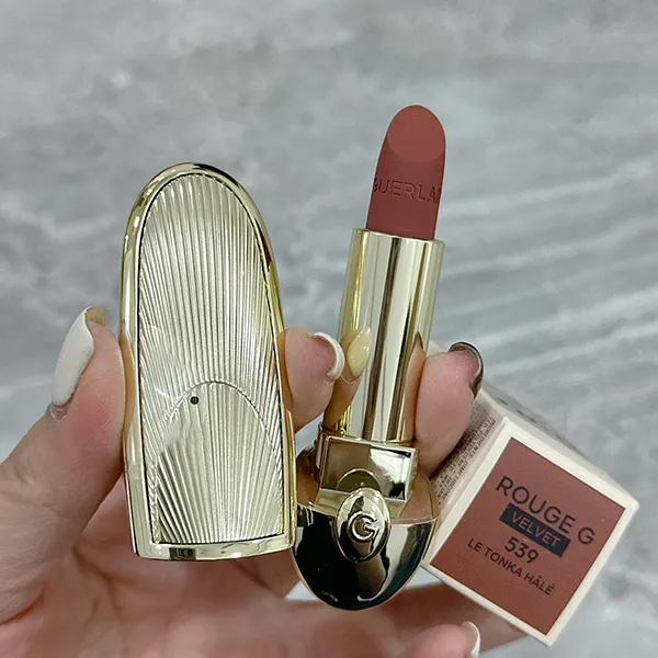 Son Guerlain Rouge G Velvet Warm Brown Refill Lipstick 539 Le Tonka Hale Màu Nâu Tây - Son Môi - Vua Hàng Hiệu