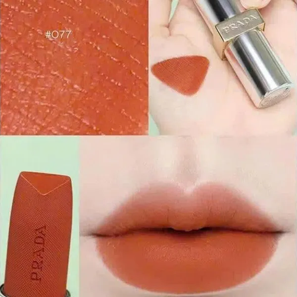 Son Prada Monochrome Hyper Matte 077 Arancio Màu Cam Cháy