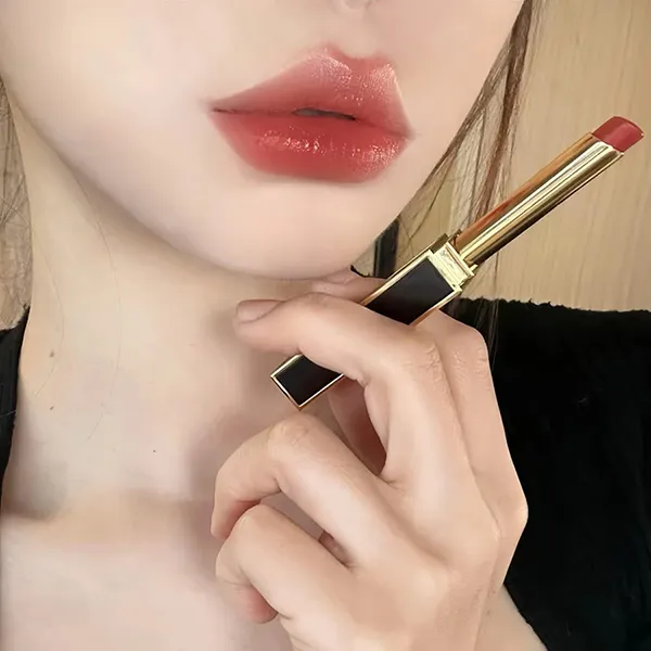 Son Tom Ford Slim Lip Color Shine Lipstick 152 Rose Corset Màu Hồng Đỏ Đất