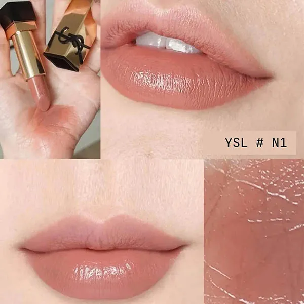 Son Yves Saint Laurent YSL Rouge Pur Couture N1 Beige Trench Màu Hồng Nude - Son Môi - Vua Hàng Hiệu