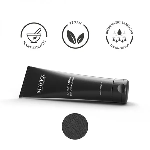 Sữa Rửa Mặt Mavex La Perla Nera Than Hoạt Tính Làm Sạch Sâu, Săn Chắc Da 150ml
