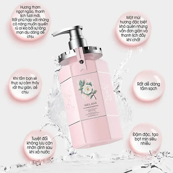 Sữa Tắm Dạng Gel Weilaiya Niacinamide Shower Gel 450ml - Mỹ phẩm - Vua Hàng Hiệu