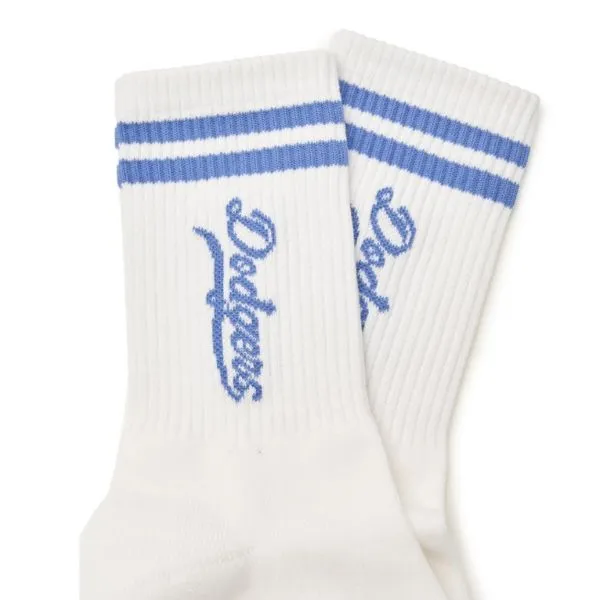 Tất MLB Varsity Cursive Los Angeles Dodgers Socks 3ASOMV34N-07SBD Màu Xanh Blue - Thời trang - Vua Hàng Hiệu