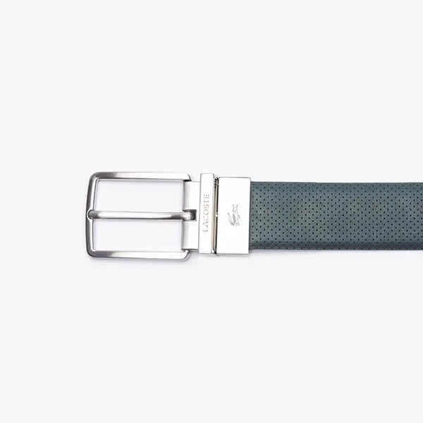 Thắt Lưng Nam Lacoste Men's Reversible Leather Belt RC4097 H42 Màu Xanh/Đen Size 130