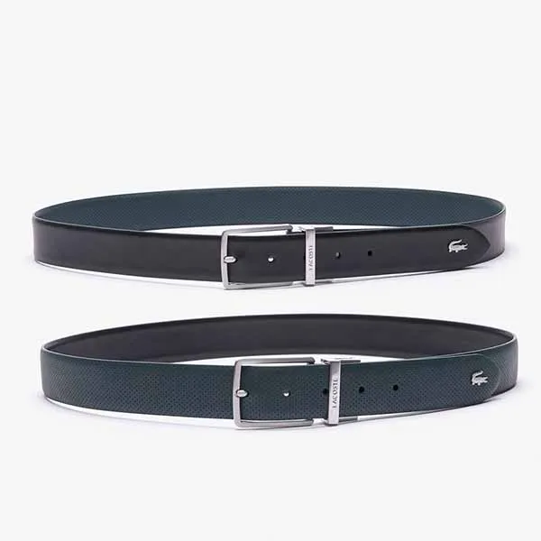 Thắt Lưng Nam Lacoste Men's Reversible Leather Belt RC4097 H42 Màu Xanh/Đen Size 130