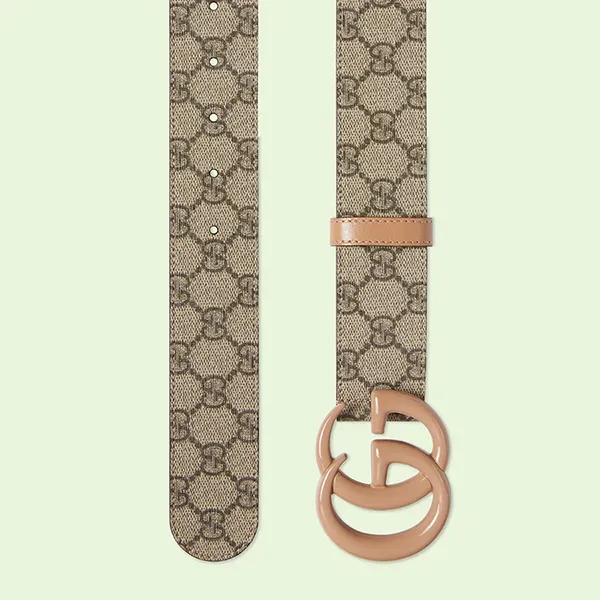 Thắt Lưng Nữ Gucci Marmont Belt Monogram Màu Xám Size 75cm - Thắt lưng - Vua Hàng Hiệu