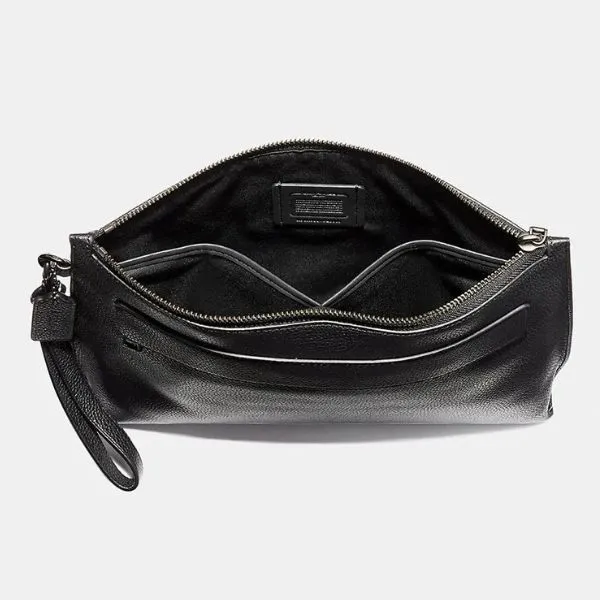 Túi Cầm Tay Nam Coach Carryall Pouch 28614 Màu Đen