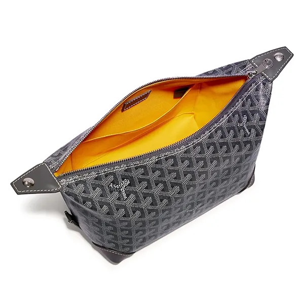 Túi Cầm Tay Goyard Bowling 25 Toiletry BOWLIN025TY51CL51P Màu Xám - Túi xách - Vua Hàng Hiệu