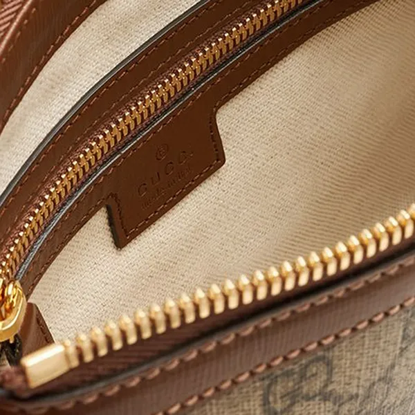 Túi Cầm Tay Gucci GG Canvas Messenger Bag 76002192THG 8563 Màu Beige - Túi xách - Vua Hàng Hiệu