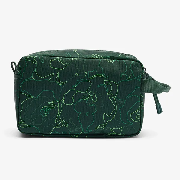 Túi Cầm Tay Lacoste Holiday Toiletry Bag Allover RG Flower Sinople NU4694HN N98 Màu Xanh Lá - Túi xách - Vua Hàng Hiệu