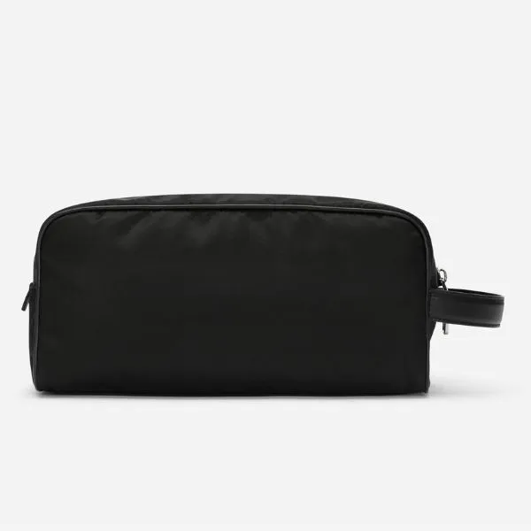Túi Cầm Tay Nam Dolce & Gabbana D&G Grainy Calfskin And Nylon Toiletry Bag BT0989AD4478B956 Màu Đen