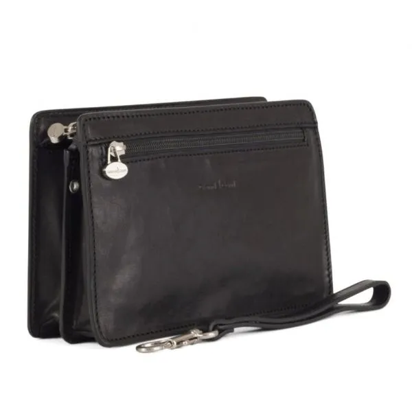 Túi Cầm Tay Nam Gianni Conti Clutch 912019-10-Black Màu Đen - Túi xách - Vua Hàng Hiệu