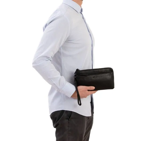 Túi Cầm Tay Nam Gianni Conti Clutch Gwen 1812216 - LOIS - Black Màu Đen