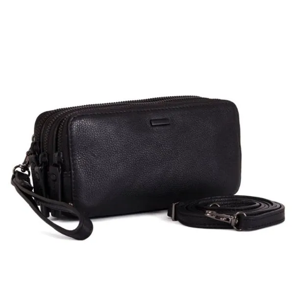 Túi Cầm Tay Nam Gianni Conti Clutch Gwen 1812200-10-Black Màu Đen - Túi xách - Vua Hàng Hiệu