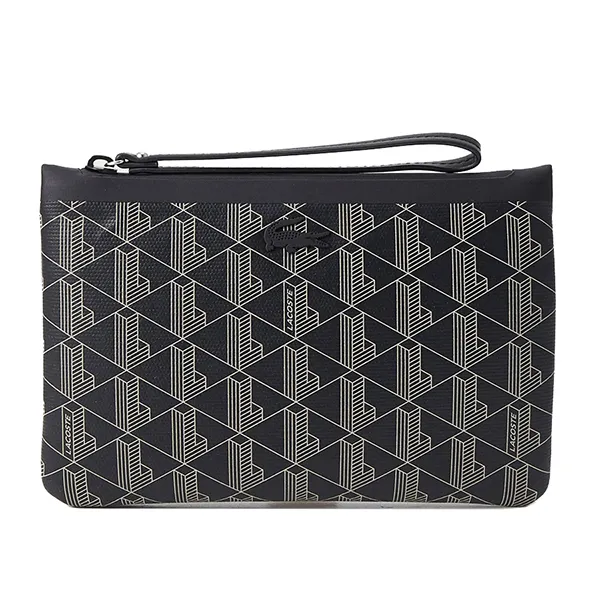 Túi Cầm Tay Unisex Lacoste Clutch NF4728E Màu Đen