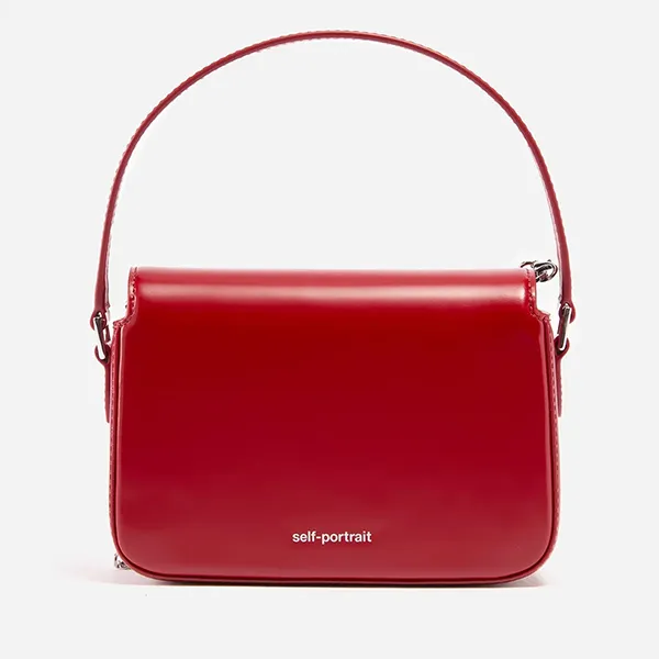 Túi Đeo Chéo Nữ Self-Portrait Micro Red Handbag With Bow Detail Màu Đỏ - Túi xách - Vua Hàng Hiệu