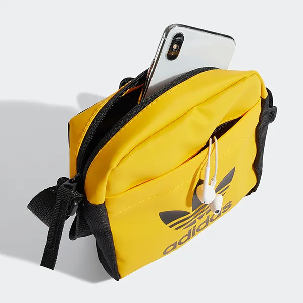 Túi Đeo Chéo Adidas Adicolor Archive Festival Bag HD7189 Màu Vàng Đen - Túi xách - Vua Hàng Hiệu