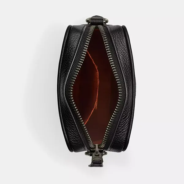 Túi Đeo Chéo Nam Coach Sullivan Crossbody In Blocked Signature Canvas CW386 Màu Nâu Phối Đen