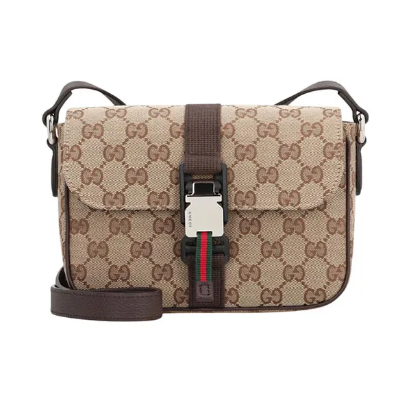 Túi Đeo Chéo Nam Gucci Mini GG Crossbody Bag 802100 FADU5 9857 Màu Be