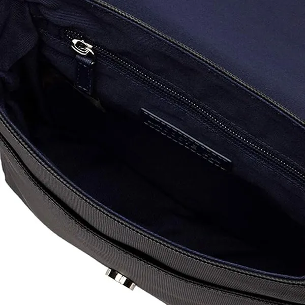 Túi Đeo Chéo Nam Lacoste Classic Petit Piqué Flap Bag NH2341HC Black Màu Đen