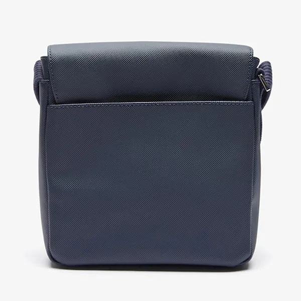 Túi Đeo Chéo Nam Lacoste Classic Petit Piqué Flap Bag NH2341HC Màu Xanh Navy