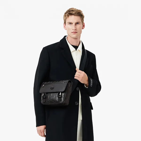 Túi Đeo Chéo Nam Lacoste Nomogramme Small Crossbody Bag NH4655MR 000 Màu Đen - Túi xách - Vua Hàng Hiệu