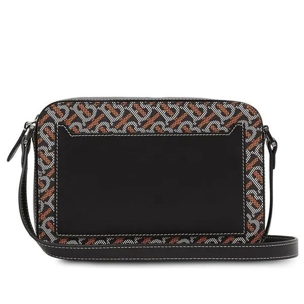Túi Đeo Chéo Nữ Burberry TB Monogram-Print Crossbody Bag Màu Nâu/Đen - Túi xách - Vua Hàng Hiệu