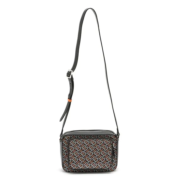 Túi Đeo Chéo Nữ Burberry TB Monogram-Print Crossbody Bag Màu Nâu/Đen - Túi xách - Vua Hàng Hiệu