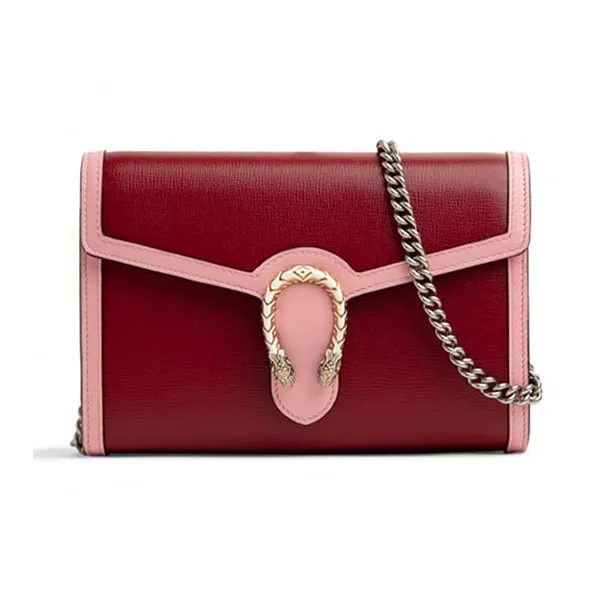 Túi Đeo Chéo Nữ Gucci Burgundy Dionysus Shoulder Bag 401231 18YQX-6664 Màu Đỏ Hồng