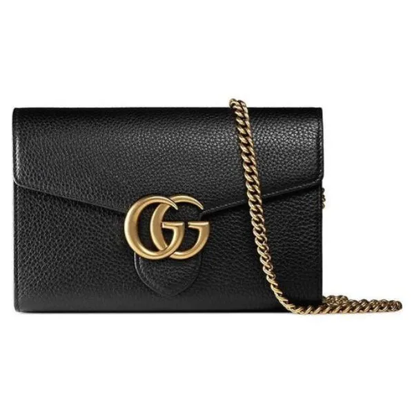 Túi Đeo Chéo Nữ Gucci GG Marmont Matelassé Mini Bag Màu Đen