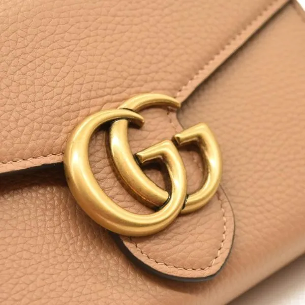 Túi Đeo Chéo Nữ Gucci GG Marmont Matelassé Mini Bag Màu Nâu - Túi xách - Vua Hàng Hiệu