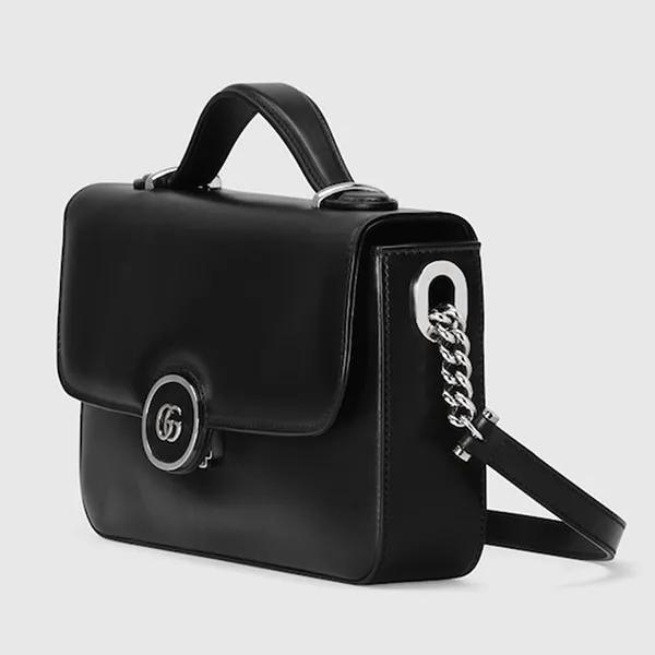Túi Đeo Chéo Nữ Gucci Petite GG Small Shoulder Bag Màu Đen