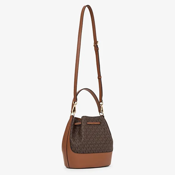 Túi Đeo Chéo Nữ Michael Kors MK Reed Medium Bucket Messenger Bag 35F4G6RM2B200 Màu Nâu