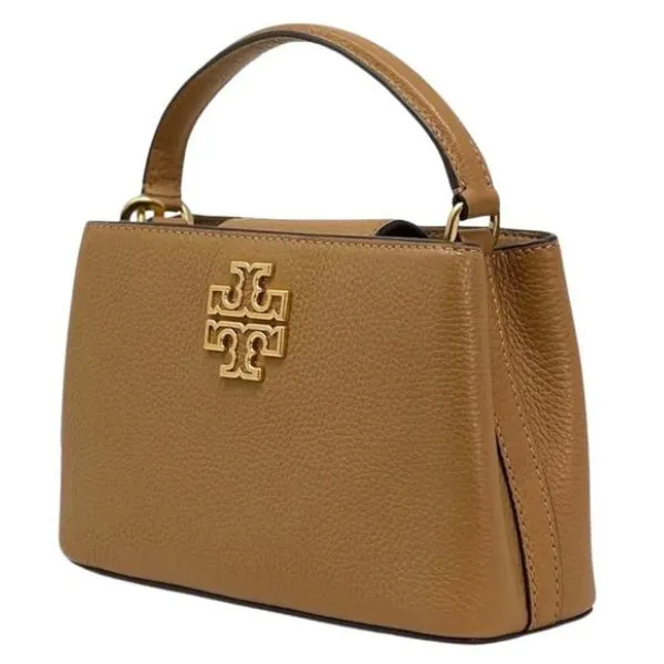 Túi Đeo Chéo Nữ Tory Burch Britten Micro Satchel Bag Moose Màu Nâu