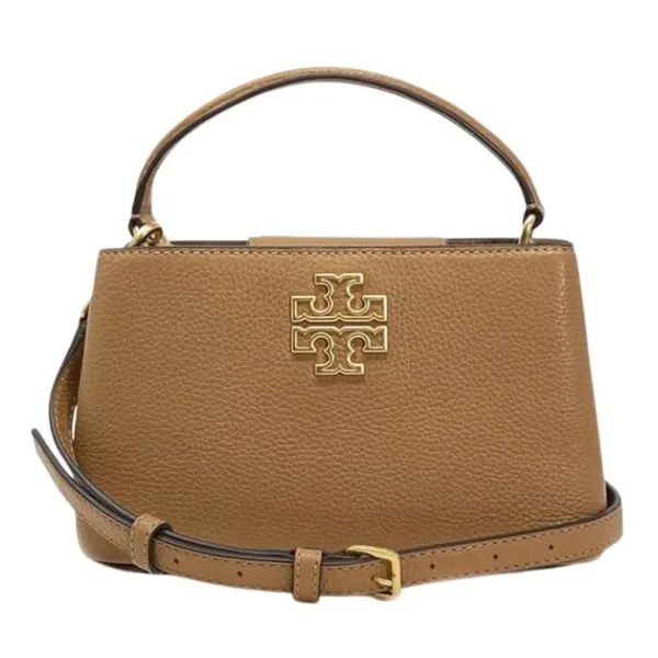 Túi Đeo Chéo Nữ Tory Burch Britten Micro Satchel Bag Moose Màu Nâu