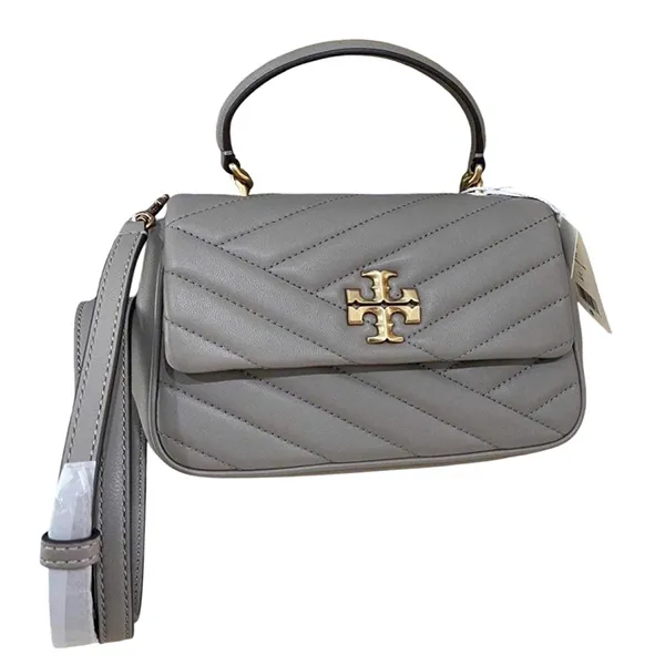 Túi Đeo Chéo Nữ Tory Burch Kira Chevron 154718 Màu Xám - Túi xách - Vua Hàng Hiệu