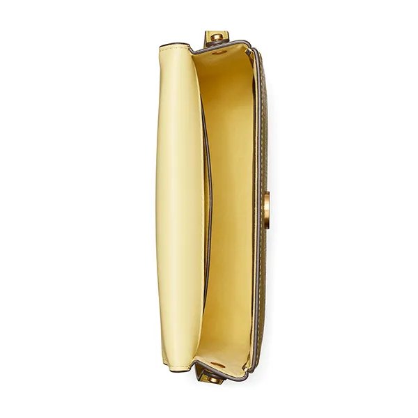 Túi Đeo Chéo Nữ Tory Burch Robinson Crosshatched Shoulder Crossbody Bag Yellow Màu Vàng