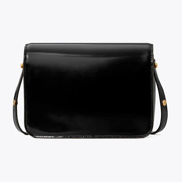 Túi Đeo Chéo Nữ Tory Burch Robinson Spazzolato Shoulder Crossbody Bag Black Màu Đen