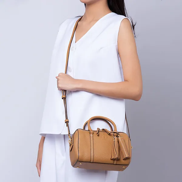 Túi Đeo Chéo Nữ Tory Burch Thea Small Satchel 141955 Màu Nâu
