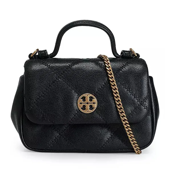 Túi Đeo Chéo Nữ Tory Burch Willa Nano Top Handle 159453 Màu Đen - Túi xách - Vua Hàng Hiệu