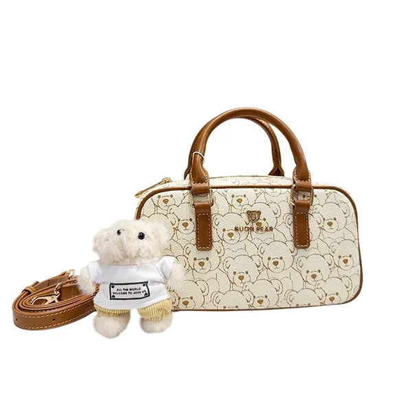 Túi Đeo Chéo Nữ TTWN BEAR & GUOO BEAR GU1154 Be Gấu Bông
