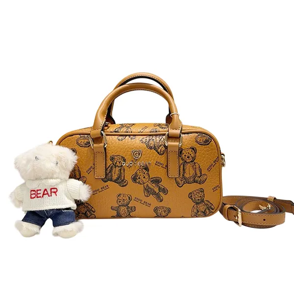 Túi Đeo Chéo Nữ TTWN BEAR & GUOO BEAR GU1154 Nâu Gấu Bông